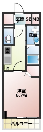 オリエントレジデンス門真殿島町の間取り