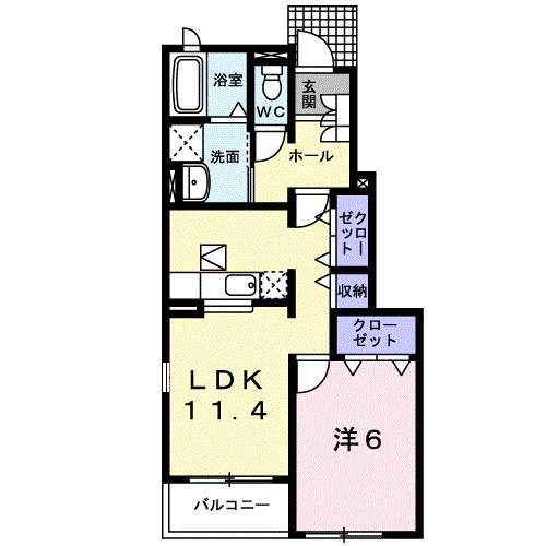 メロディ　Ａの間取り