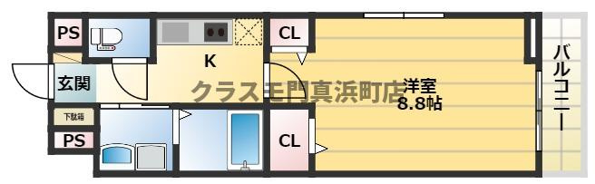 シャトーエレガントの間取り