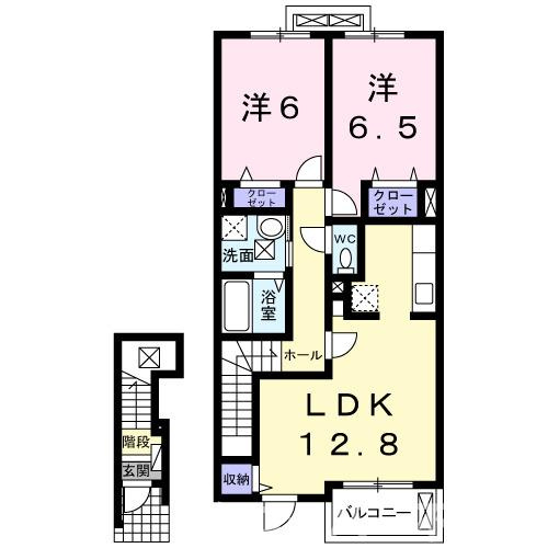 メゾン　ド　プロバンス　Ａの間取り