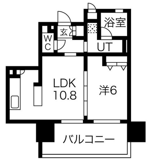 クリスタルエグゼ心斎橋の間取り