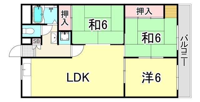 東朋第一マンションの間取り