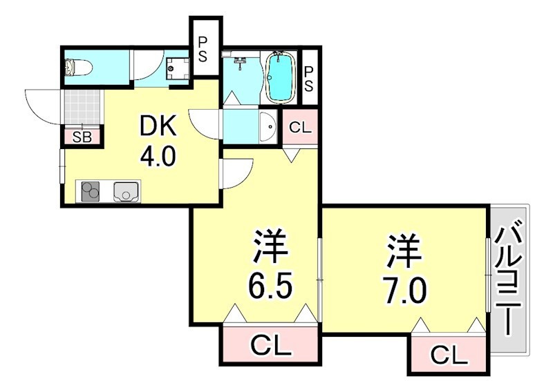 東須磨グリーンハイツの間取り