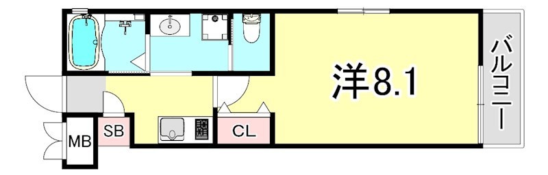 ワコーレヴィータ和田宮通の間取り
