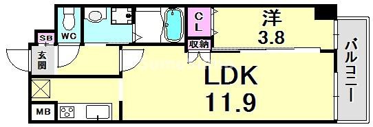 KMS新生水木通の間取り