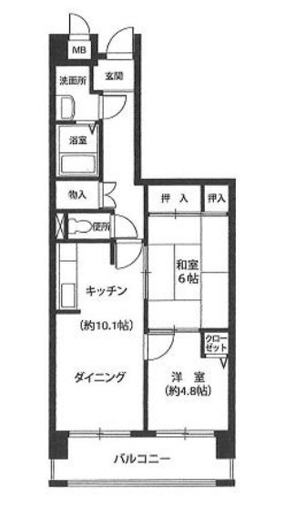 プロスペリテ神戸の間取り