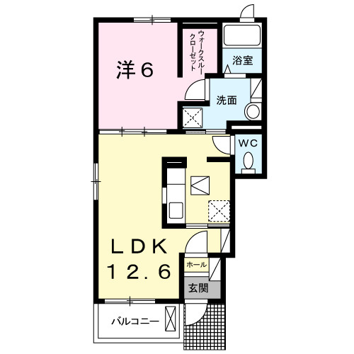 ピュアータウンクルメⅢの間取り|使い勝手の良い間取りです♪