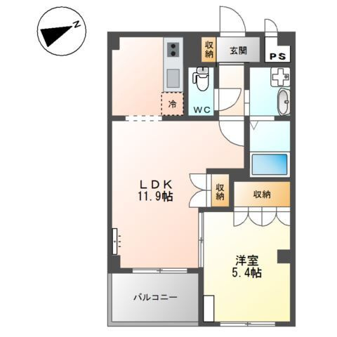 フローラ久宝寺の間取り