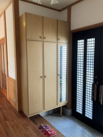 桐生市堤町二丁目中古平家戸建の玄関