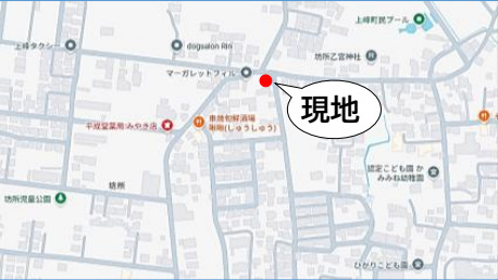 三養基郡上峰町大字坊所14期1区画 1号棟の地図