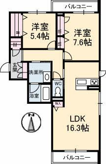 ＢＥＲＥＯ蔵本元町【ＢＥＬＳ認証】の間取り