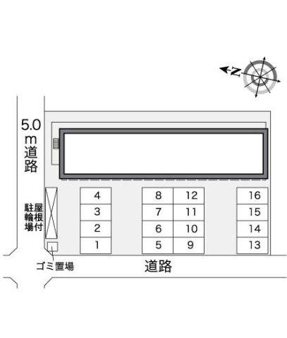 レオパレスドリーム坂出の区画図