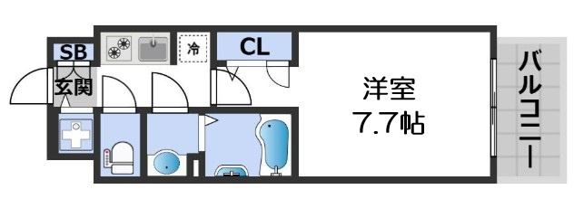 【間取り】 | S-RESIDENCE難波大国町domina