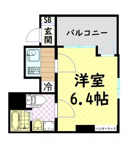 【間取り】 | レジュールアッシュ谷町
