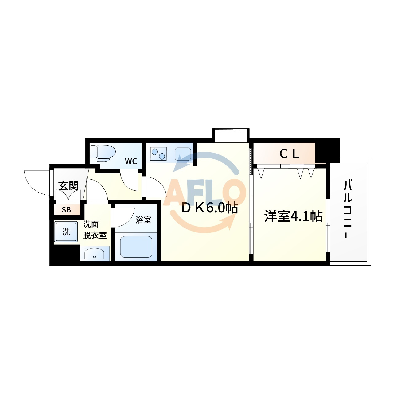 グランカーサ高井田の間取り|スプランディッド高井田　間取り図