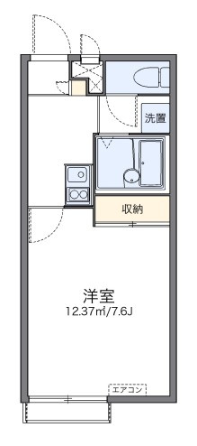 レオパレス上前ハイツ　Ｋの間取り