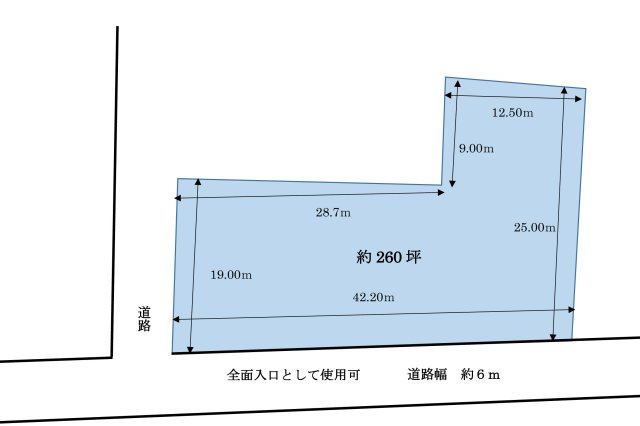 貸土地の区画図