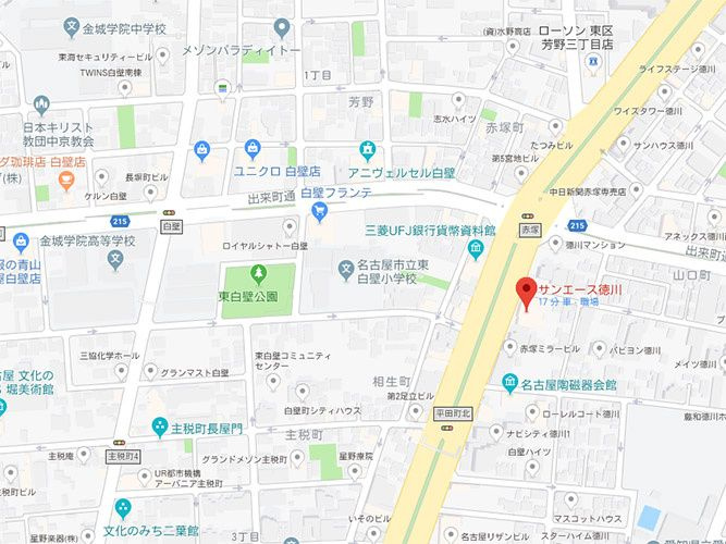 サンエース徳川の地図