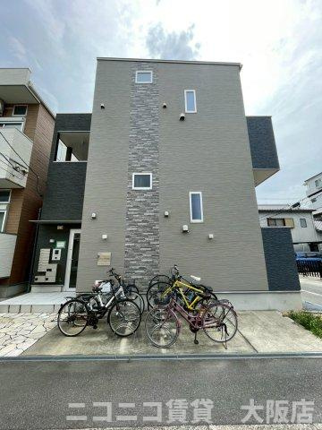 大阪市東淀川区大桐３丁目のアパートの外観