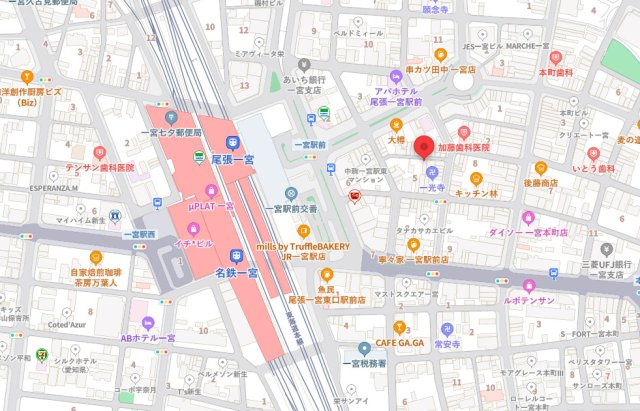 一宮市栄三丁目　一棟貸の地図