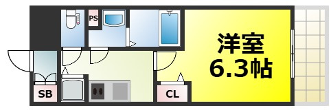【間取り】 | アドバンス大阪ドーム前アヴェニール 仲介手数料無料