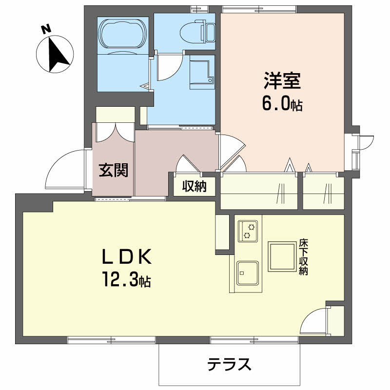 グランメール宮﨑の間取り