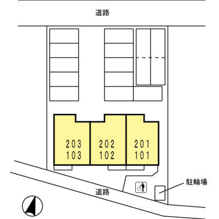 アムール常盤の区画図