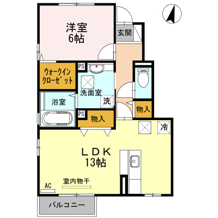 アムール常盤の間取り