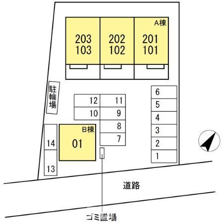 トゥリトール A棟の区画図