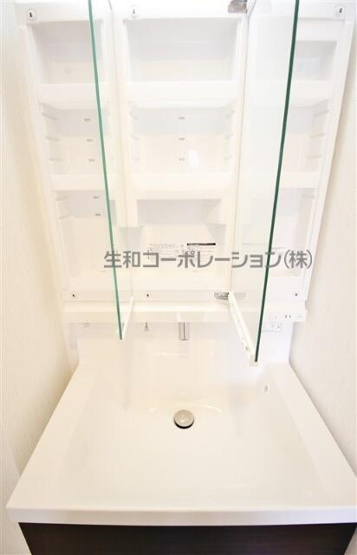 【洗面所】 | エスティム南六郷 | 脱衣スペースもあります