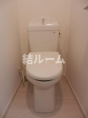 板橋区赤塚新町３丁目の賃貸マンションのトイレ
