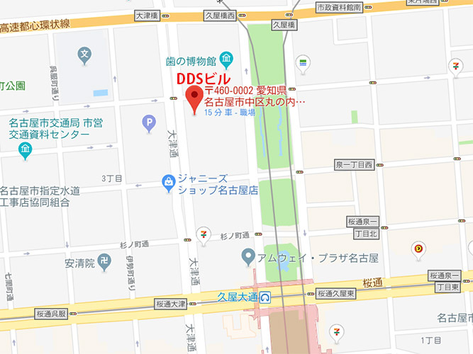 ＤＤＳビルの地図