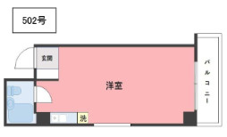 ロイヤルハイツ扇町5階の間取り