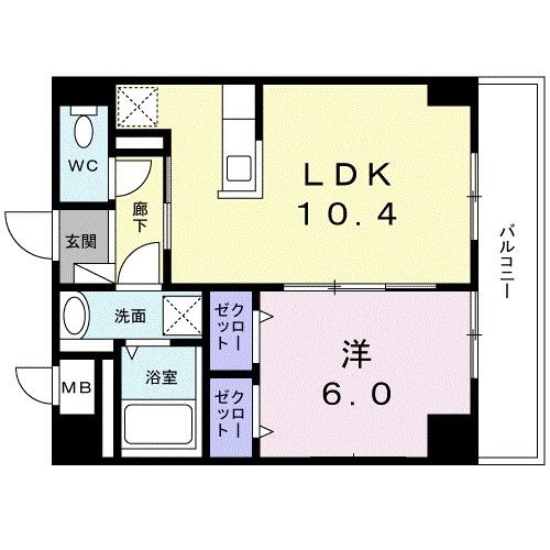 ラ　メッゾの間取り
