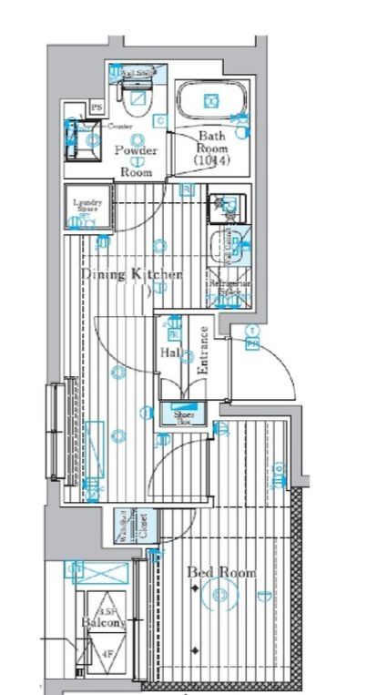 ミライズ錦糸町マーロの間取り