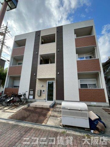 大阪市旭区清水４丁目のアパートの外観