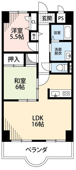 【間取り】 | 天神山マンションI号館