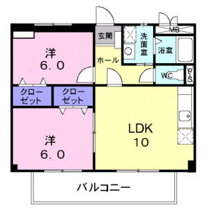 シャルマン篠木の間取り