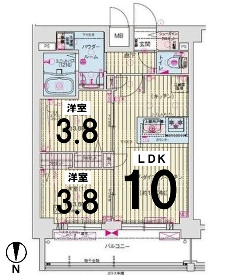 【間取り】 | プレサンス名古屋菊井セルカ