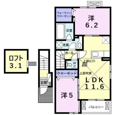 グレートハイツロイヤルⅤ　　刈谷市近郊の賃貸ならクラスホーム刈谷店の間取り