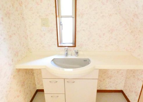 千駄木4丁目戸建ての独立洗面台|使いやすい独立洗面台です