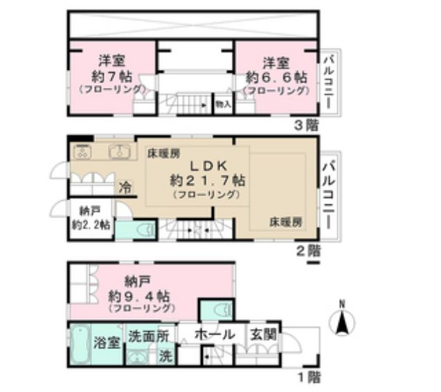 文京区小日向317戸建賃貸の間取り