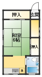 池田市古江町　貸家の間取り