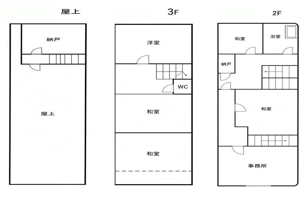 庄内幸町３丁目店舗事務所の間取り