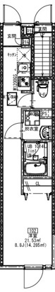 【間取り】 | ソルナクレイシア新高円寺