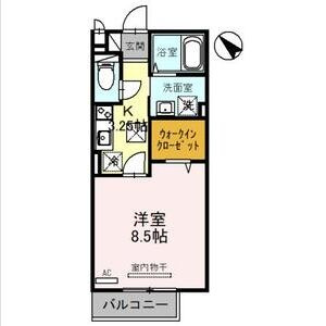【間取り】 | モナリエ大江 | 1Kの間取り図