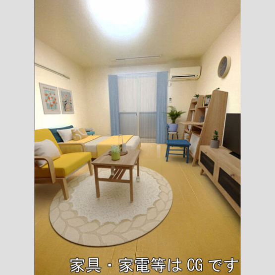 【洋室】 | モナリエ大江 | 洋室のCGイメージ。家具・家電等は配置されません