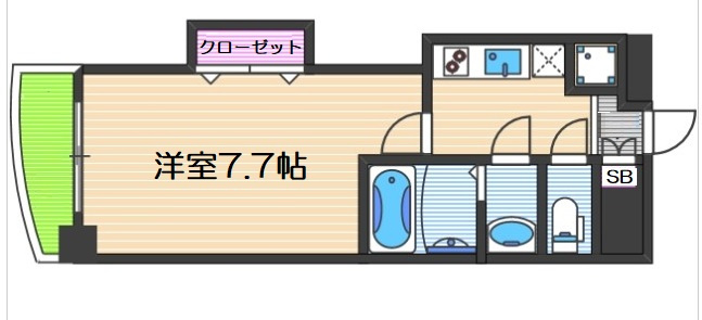 【間取り】 | Luxe難波西Ⅰ