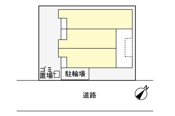 クレメントハウスの駐車場