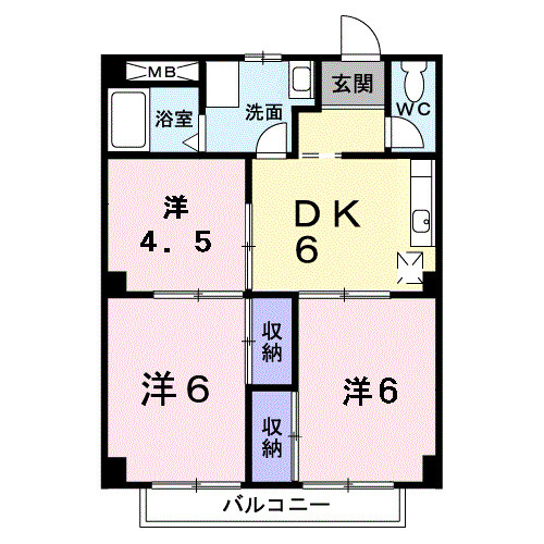【間取り】 | エンジェルＦＳⅠ